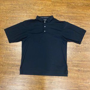 FootJoy‎ FJ Black Performance Active Casual Stretch Tennis Golf Polo Shirt Men L